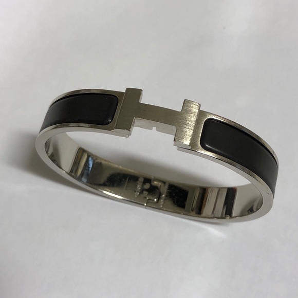 Hermes Other - HERMES Clic HH bracelet -Black Matte